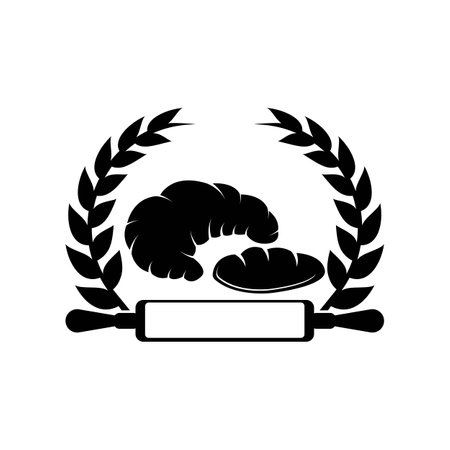 Bakery shop logo icon symbol ,illustration design template.のイラスト素材