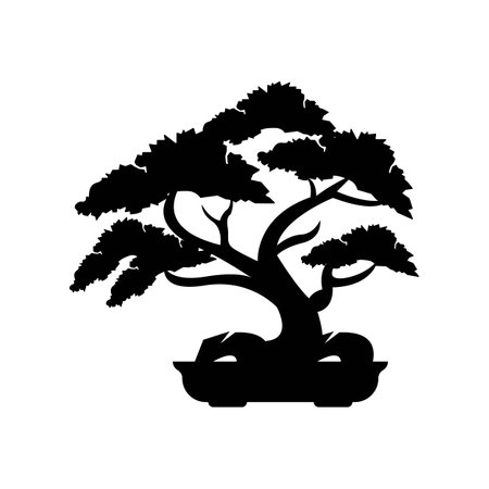 Bonsai symbol icon,illustration design template.のイラスト素材