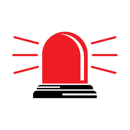 Siren icon,logo vector illustration design template
