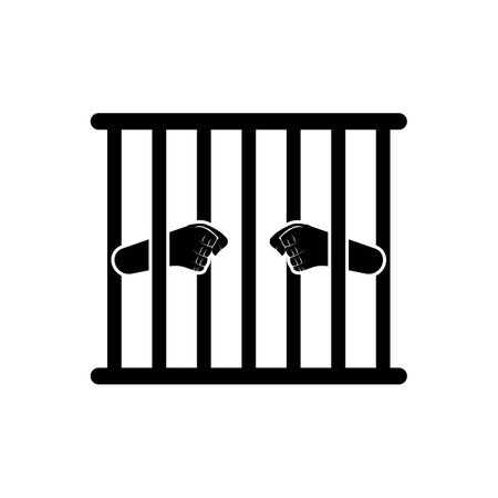 Prison or prison simple icon,illustration design template.のイラスト素材