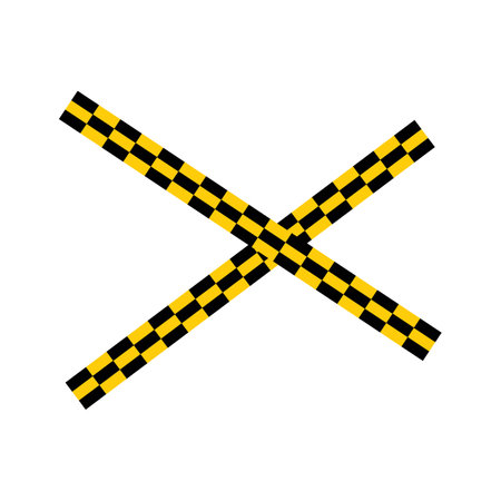 Police line icon vector illustration flat design.のイラスト素材