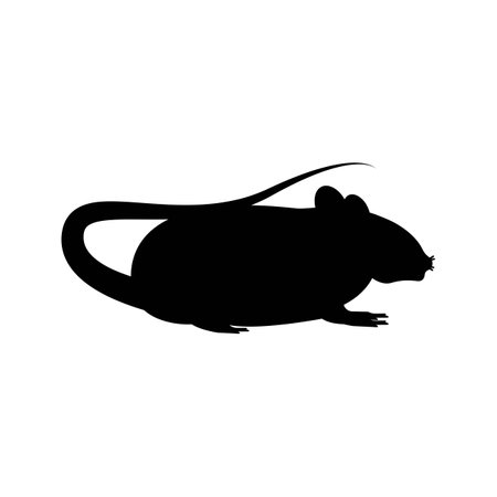 Mouse animal symbol simple icon,illustration design templateのイラスト素材
