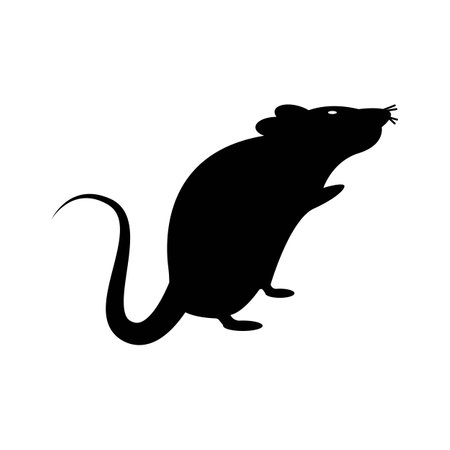 Mouse animal symbol simple icon,illustration design templateのイラスト素材