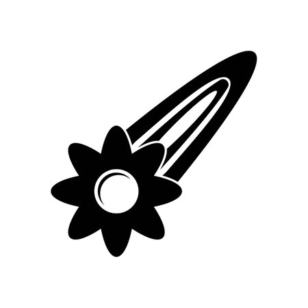 Hair pin symbol icon,logo illustration design templateのイラスト素材