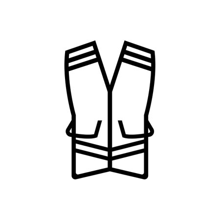 construction worker vest icon,vector illustration logo design.のイラスト素材