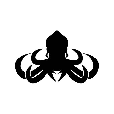 squid icon vector illustration logo designのイラスト素材