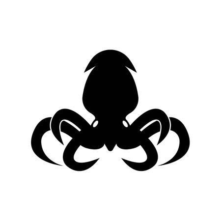 squid icon vector illustration logo designのイラスト素材