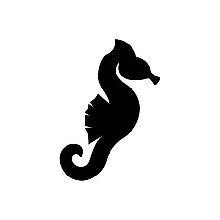 Seahorse logo icon, vector illustration template designのイラスト素材