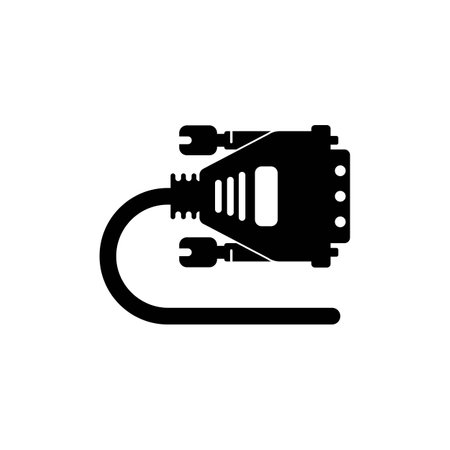VGA cable icon. vector illustration symbol design.のイラスト素材