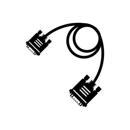 VGA cable icon. vector illustration symbol design.のイラスト素材