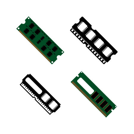 computer RAM icon. vector illustration symbol designのイラスト素材