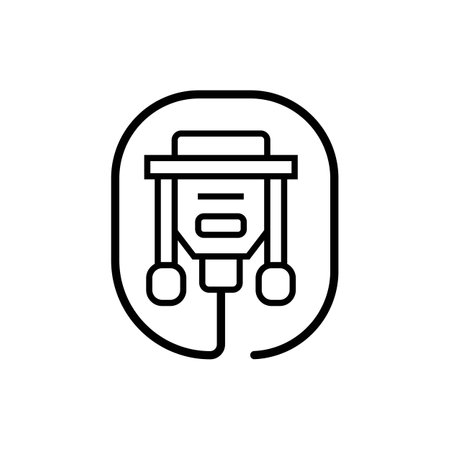 VGA cable icon. vector illustration symbol design.のイラスト素材