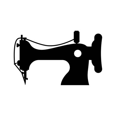 Sewing machine logo icon,illustration template designのイラスト素材