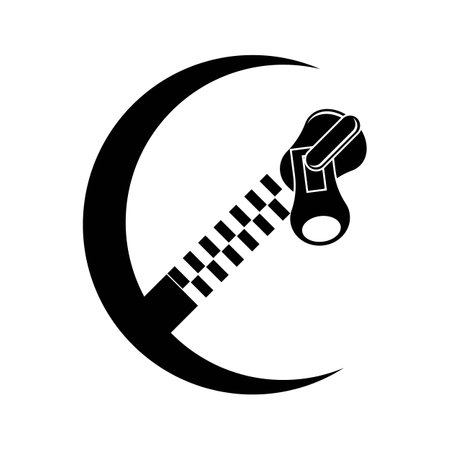 zipper icon logo,illustration template designのイラスト素材