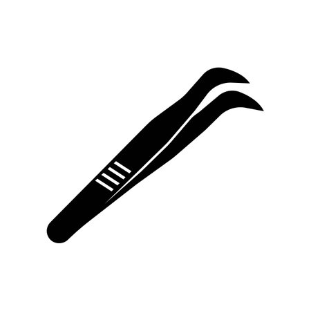 Tweezers logo icon,illustration template designのイラスト素材
