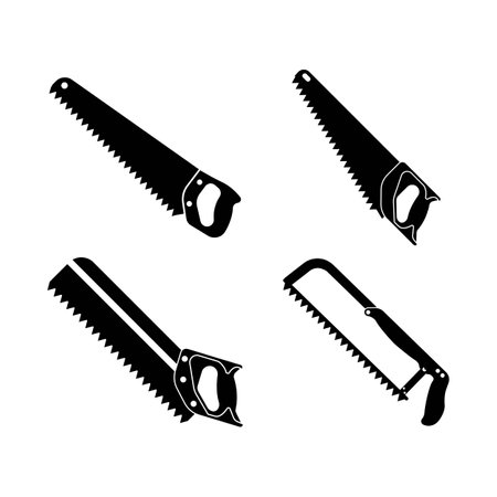 Saw icon logo,illustration template designのイラスト素材