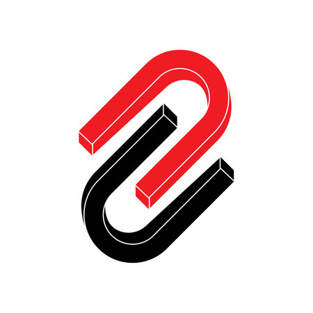 Magnet symbol icon,logo illustration design templateのイラスト素材