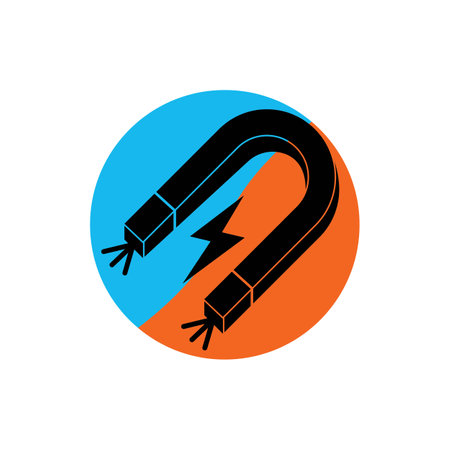 Magnet symbol icon,logo illustration design templateのイラスト素材
