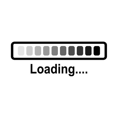 Loading or buffering icon symbol,logo illustration design template.