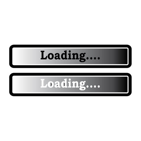 Loading or buffering icon symbol,logo illustration design template.