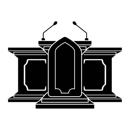 Pulpit symbol icon,logo vector illustration design templateのイラスト素材