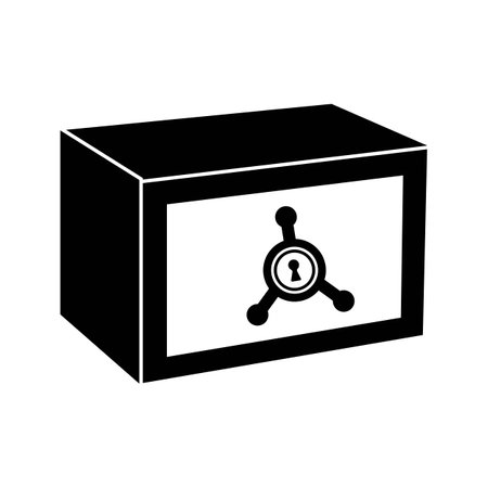 Safe storage symbol icon, logo vector illustration design templateのイラスト素材