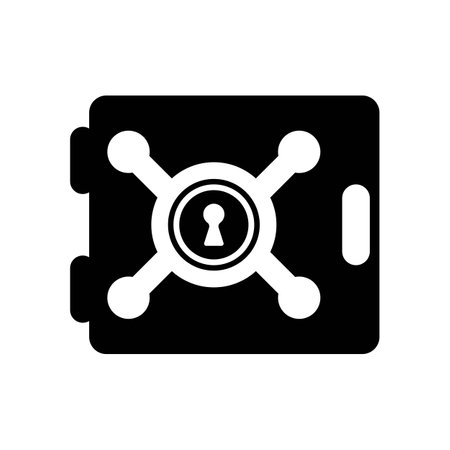 Safe storage symbol icon, logo vector illustration design templateのイラスト素材