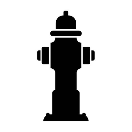 Fire hydrant symbol icon, logo vector illustration design templateのイラスト素材