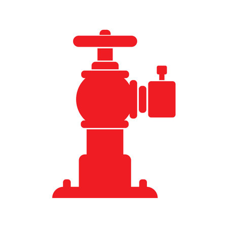 Fire hydrant symbol icon, logo vector illustration design templateのイラスト素材