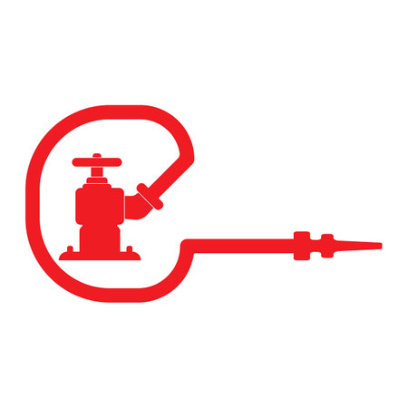 Fire hydrant symbol icon, logo vector illustration design templateのイラスト素材