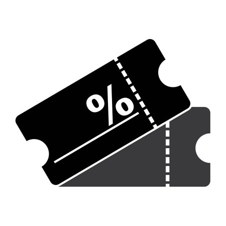 Ticket icon vector illustration simple designのイラスト素材