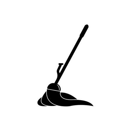 Mop and bucket cleaning vector isolated illustrationのイラスト素材