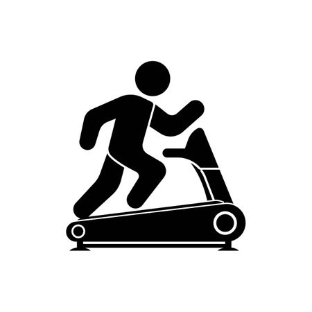 Treadmill machine vector icon illustration designのイラスト素材