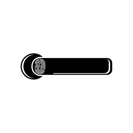 Door handle icon logo,vector design illustration template.のイラスト素材