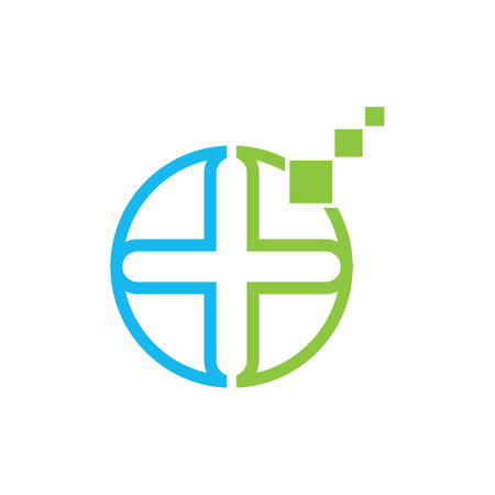 Medical care logo.vector illustration design template.のイラスト素材