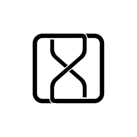 Hourglass logo vector icon illustration designのイラスト素材