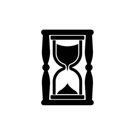 Hourglass logo vector icon illustration designのイラスト素材