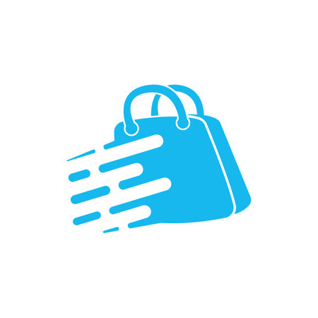 Shopping Logo vector icon illustration designのイラスト素材