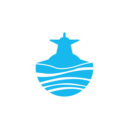 Submarine icon logo vector illustration design.のイラスト素材