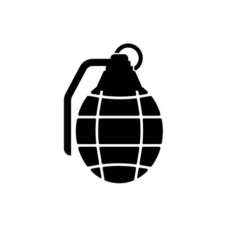 Grenade icon logo vector illustration template design.のイラスト素材