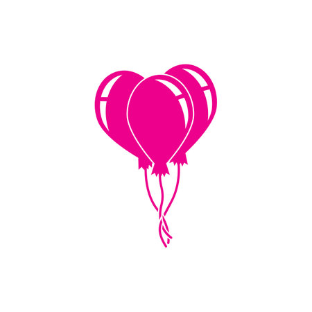 Balloon icon logo vector illustration template design.のイラスト素材
