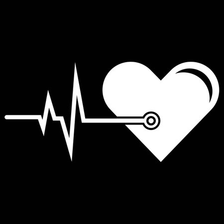 Art design health heartbeat medical pulse vector templateのイラスト素材