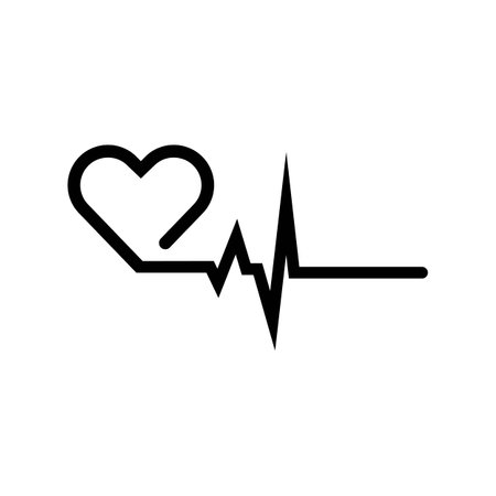 Art design health heartbeat medical pulse vector templateのイラスト素材
