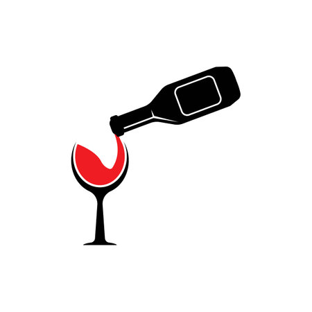 wine glass icon vector illustration templateのイラスト素材