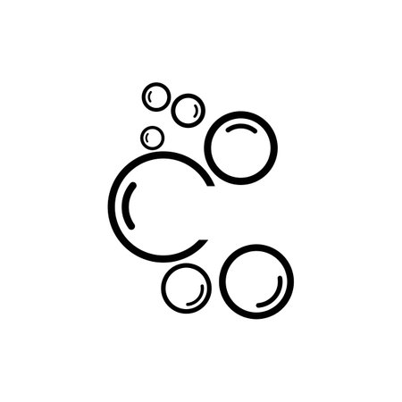 Bubble logo template vector icon illustration designのイラスト素材