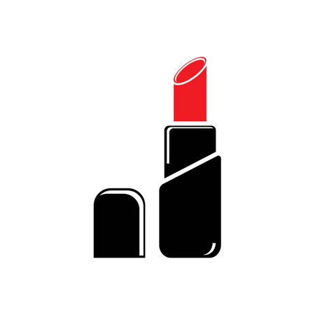 Lipstick icon vector illustration,logo design template.のイラスト素材
