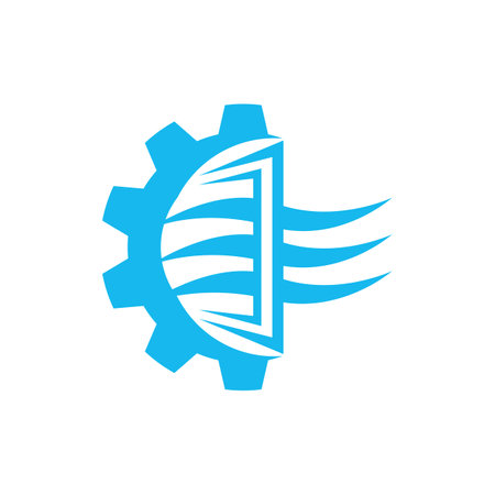 Air Filter icon logo vector design templateのイラスト素材