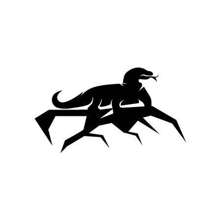 Komodo logo icon design vector illustrationのイラスト素材