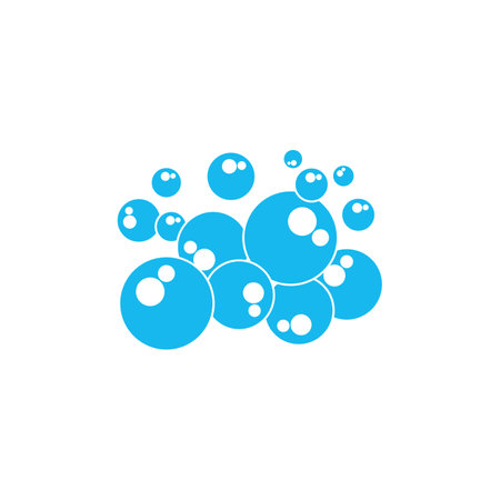 Bubble logo template vector icon illustration designのイラスト素材