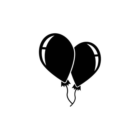 Balloon icon logo vector illustration template design.のイラスト素材